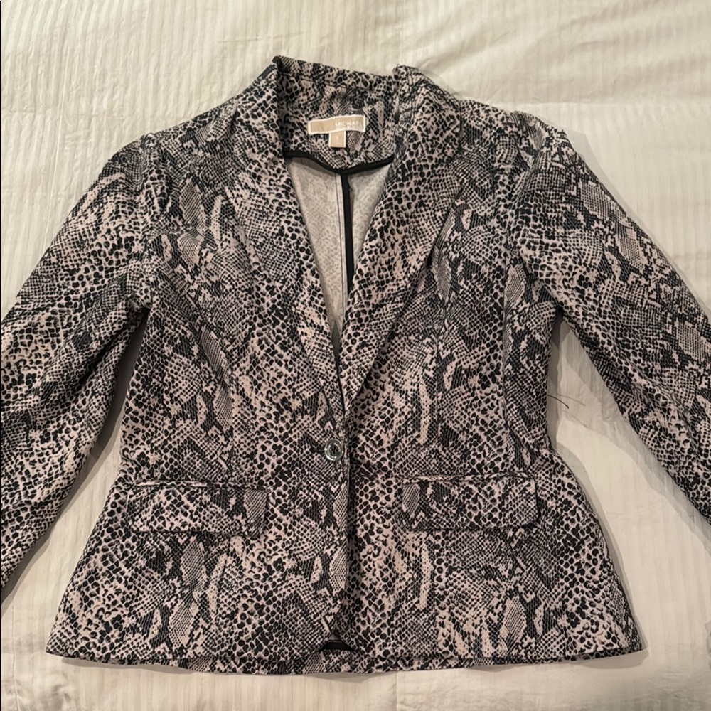 Michael Kors Snakeskin Print Women's Blazer